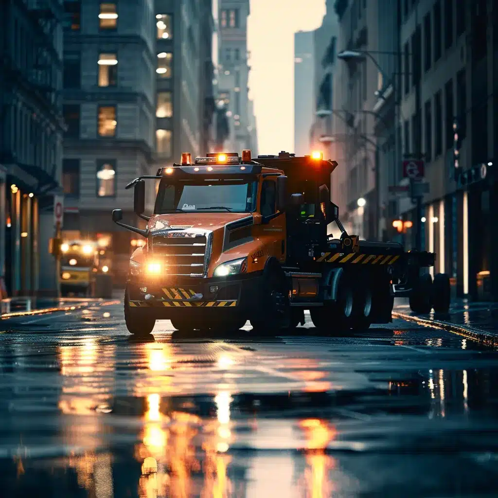 table of contents, a a sleek modern tow truck
